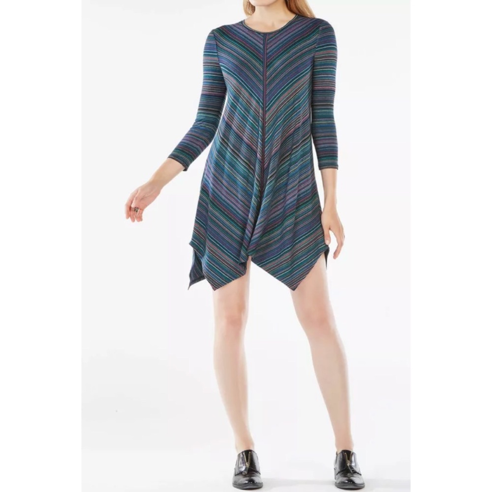 BCBG MAXAZRIA Carmela Striped Jersey Dress